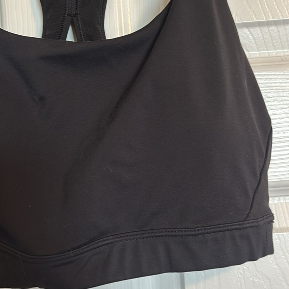 Athleta women’s black padded racer back sports bra size medium - Picture 4 of 9